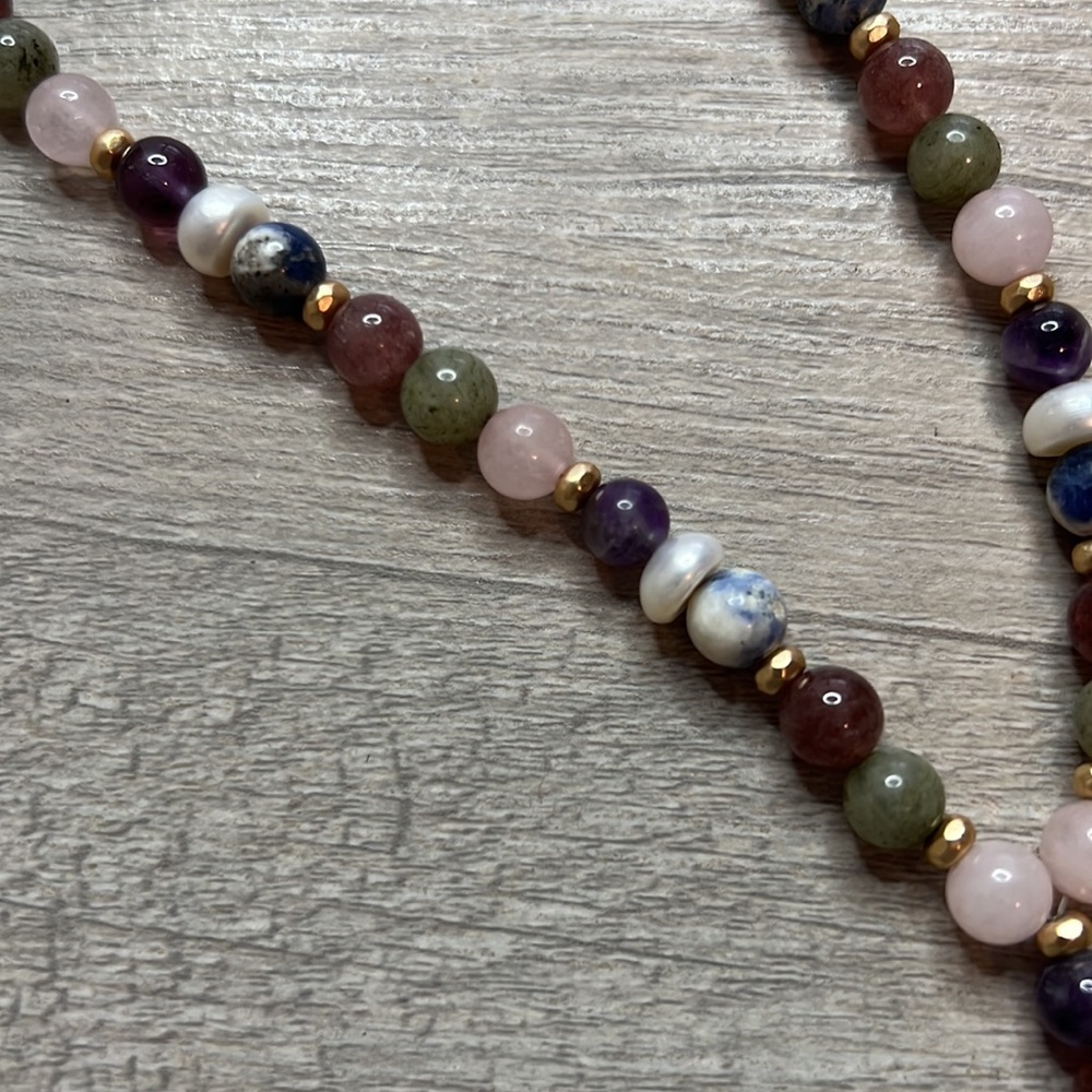 NWT WHBM semiprecious stone necklace - Picture 2 of 6